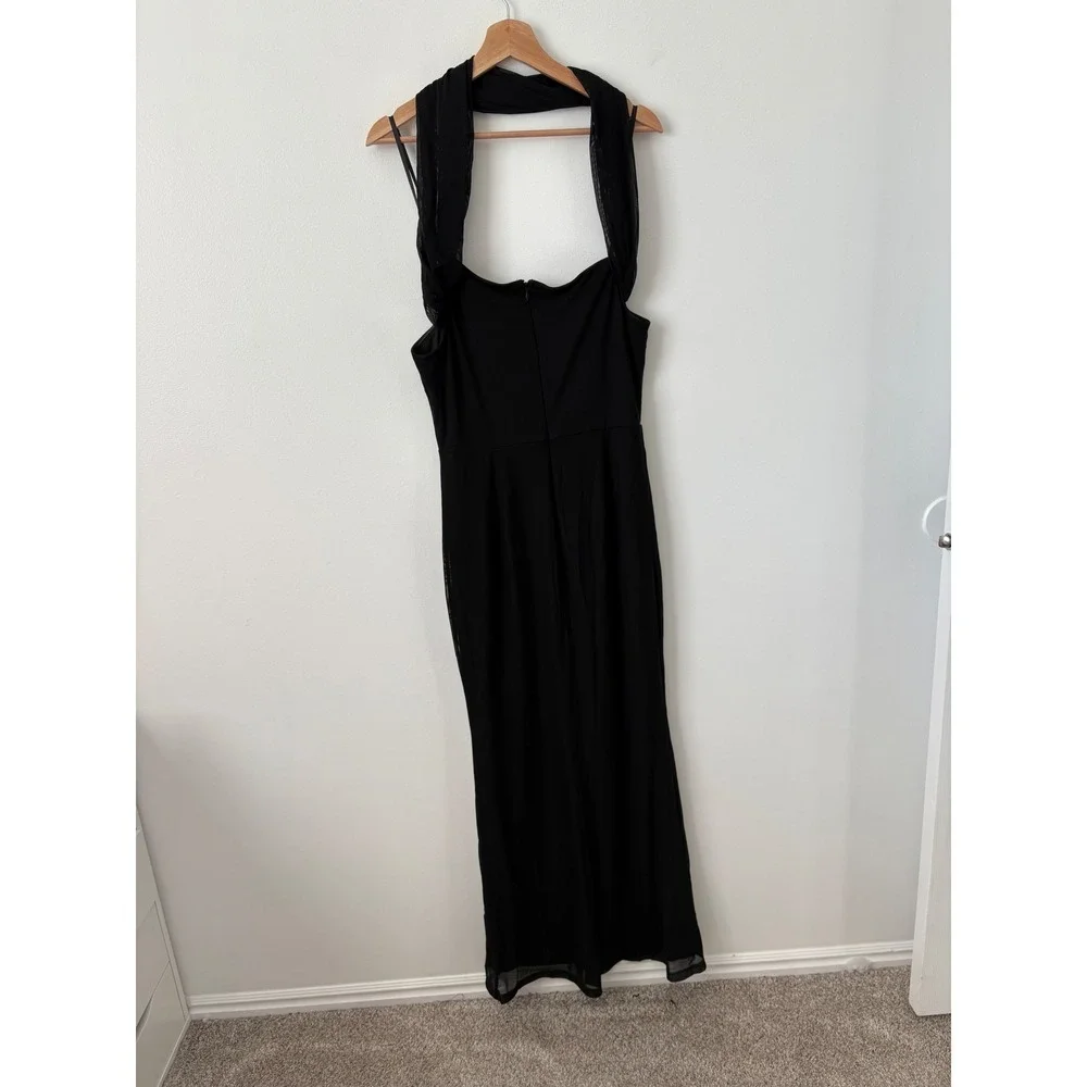 Women's - Here Comes The Sun Black Dress – Size XL – NWT – Slim Fit – Elegant - Picture 7 of 7